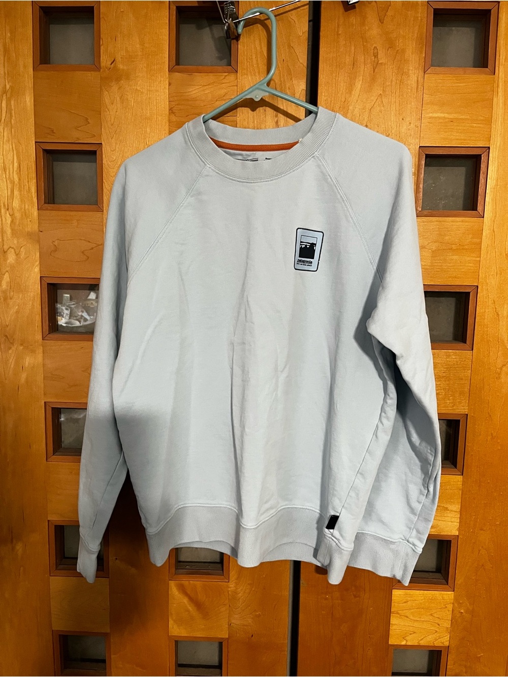 Patagonia Alpine Icon Cotton Crew Crewneck Sweatshirt with Small Chest Patch, S